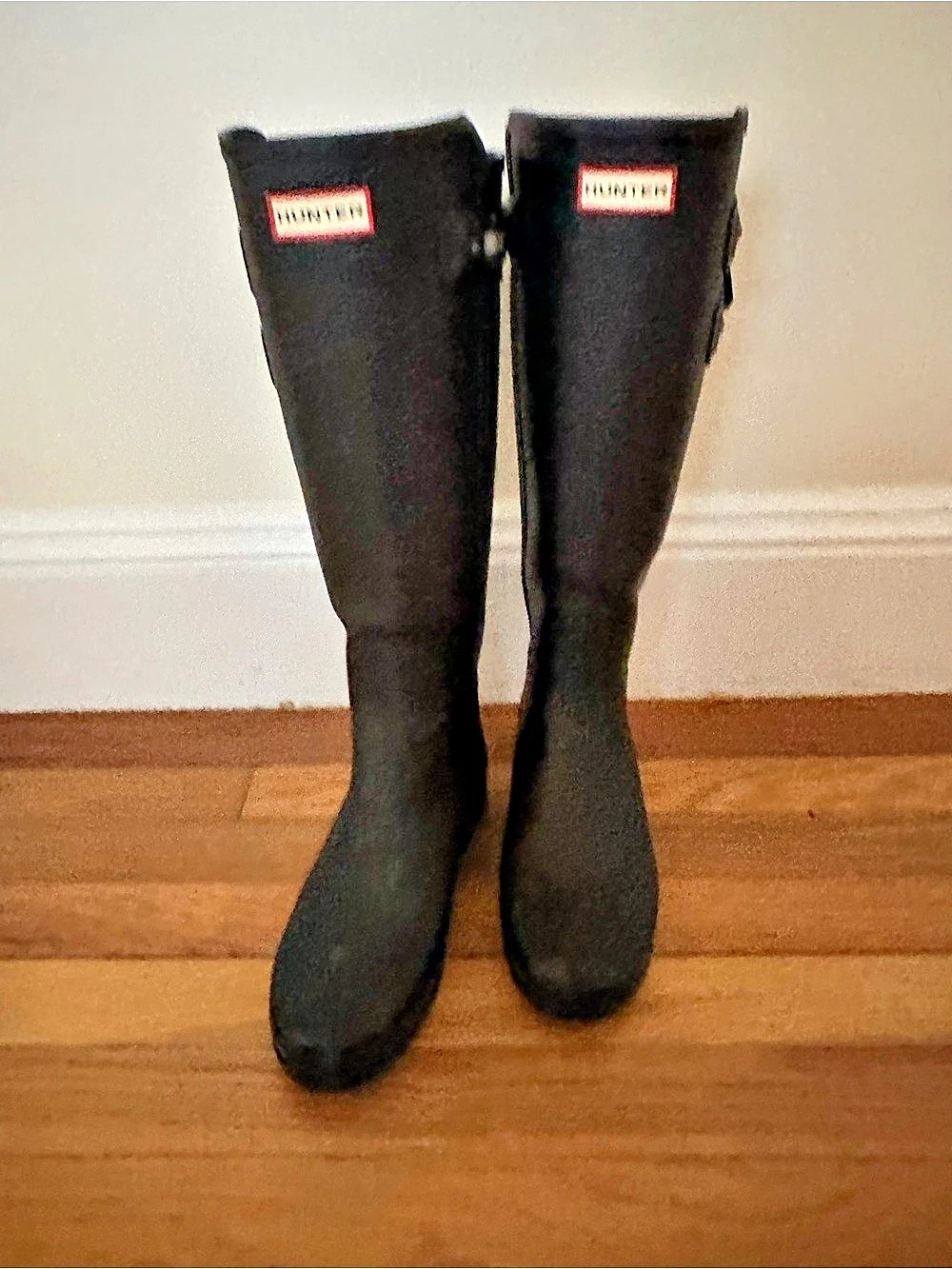 Hunter Original Tall Rain Boots Tall Rain Boots Black US 8